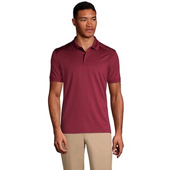 Men's Lands' End Short Sleeve Rapid Dry UPF 50 Polo Shirt