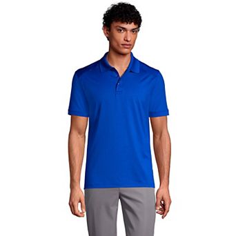 Men's Lands' End Short Sleeve Rapid Dry UPF 50 Polo Shirt