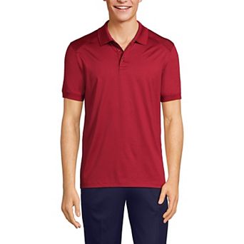 Men's Lands' End Short Sleeve Rapid Dry UPF 50 Polo Shirt