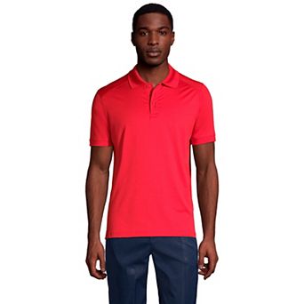 Men's Lands' End Short Sleeve Rapid Dry UPF 50 Polo Shirt