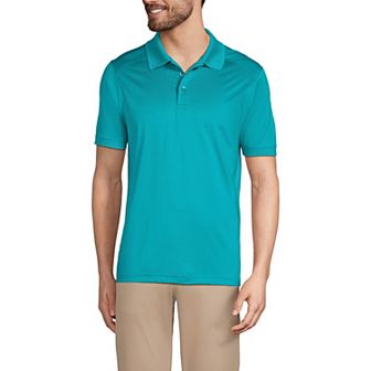 Men's Lands' End Short Sleeve Rapid Dry UPF 50 Polo Shirt