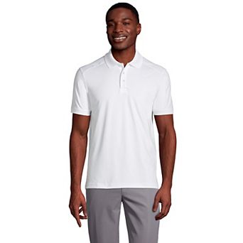 Men's Lands' End Short Sleeve Rapid Dry UPF 50 Polo Shirt