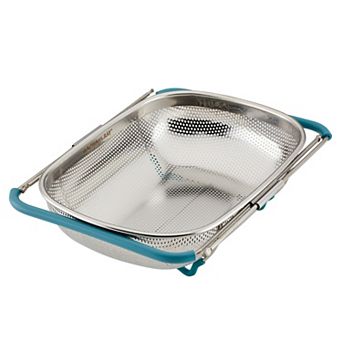 Rachael Ray® Over-the-Sink 4.5-qt Stainless Steel Colander with Handles