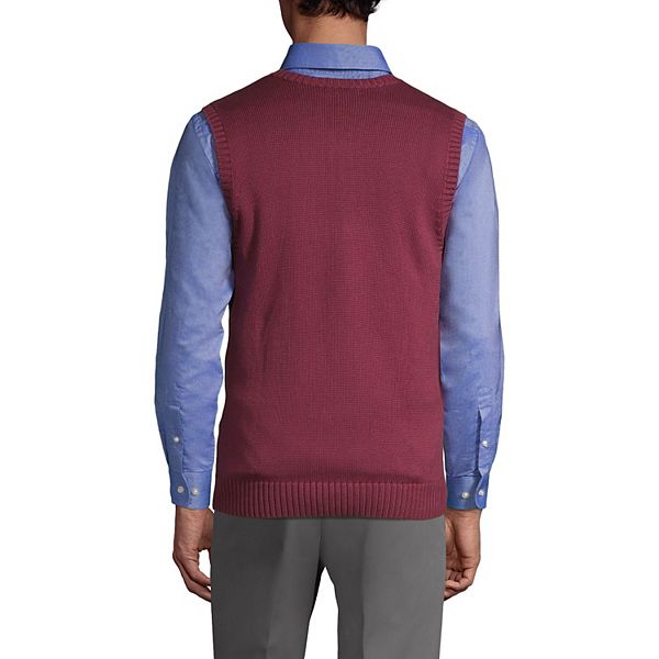Men's Lands' End Cotton Modal Sweater Vest