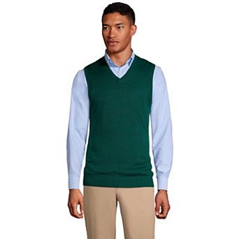 Men's Lands' End Cotton Modal Sweater Vest