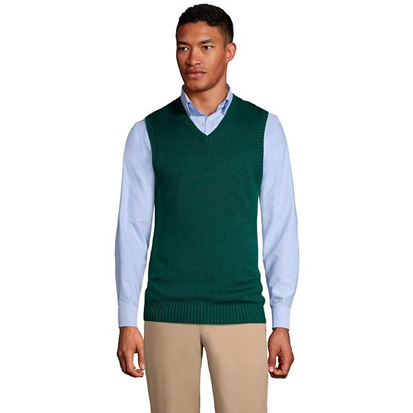 Men's Lands' End Cotton Modal Sweater Vest