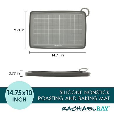 Rachael Ray® Silicone Nonstick 10-in. x 14.75-in. Roasting & Baking Mat