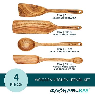 Rachael Ray® Wooden Kitchen Utensils 4-Piece Set