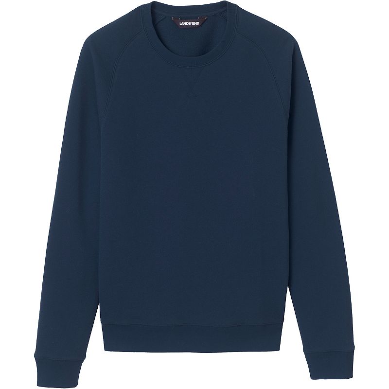Adult Lands' End School Uniform Crewneck Sweatshirt, Men's, Size: XXS, Classic Blue