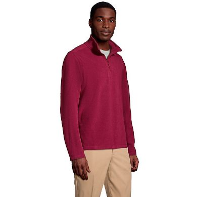 Men's Lands' End Lightweight Fleece Quarter Zip Pullover