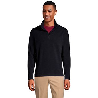 Men's Lands' End Lightweight Fleece Quarter Zip Pullover