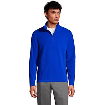 Men's Lands' End Lightweight Fleece Quarter Zip Pullover