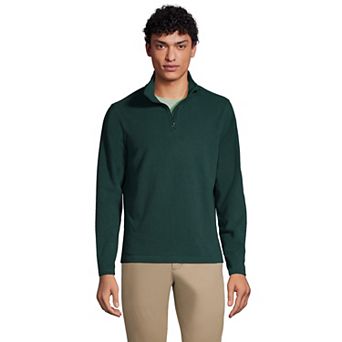 Men's Lands' End Lightweight Fleece Quarter Zip Pullover