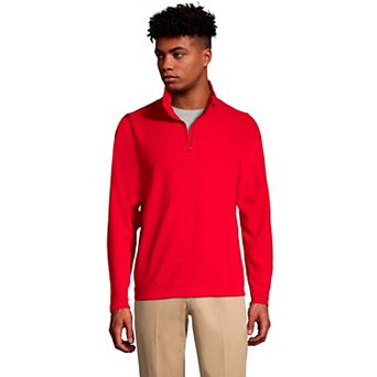 Men's Lands' End Lightweight Fleece Quarter Zip Pullover