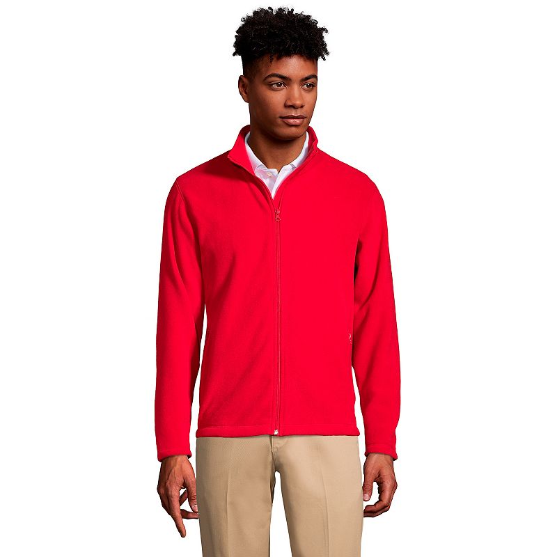 Red zip up online fleece