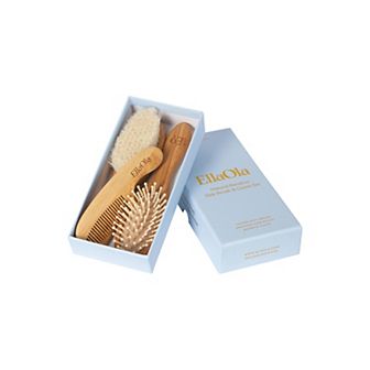 EllaOla 3 pc Bamboo Brush & Comb Set