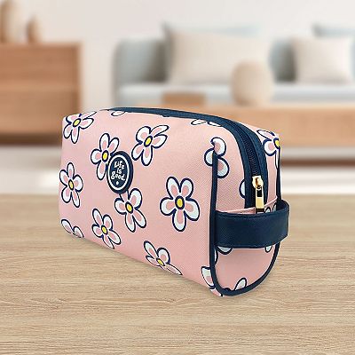 Life is Good Daisy Square Cosmetics Bag