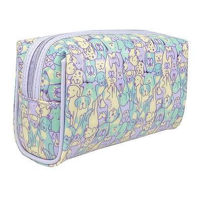 Life is Good Dog Square Cosmetics Bag