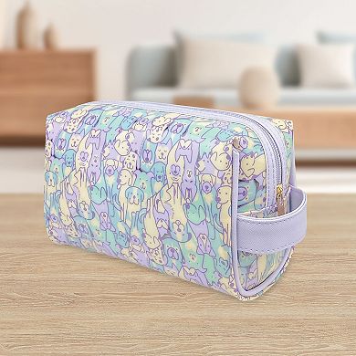 Life is Good Dog Square Cosmetics Bag