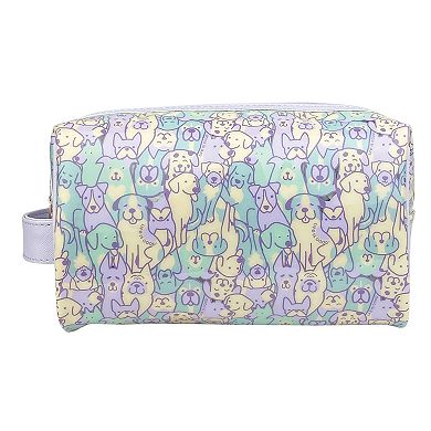 Life is Good Dog Square Cosmetics Bag