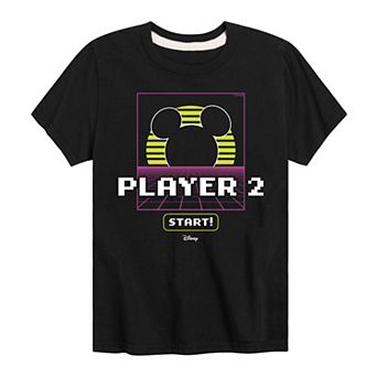Disney's Mickey Mouse Boys 8-20 Player 2 Starts Graphic Tee