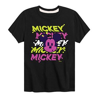 Disney's Mickey Mouse Boys 8-20 Glitch Graphic Tee