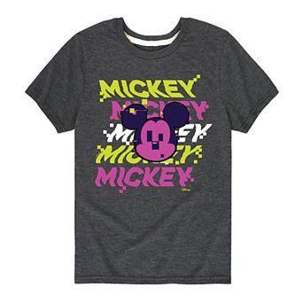 Disney's Mickey Mouse Boys 8-20 Glitch Graphic Tee