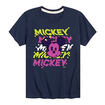Disney's Mickey Mouse Boys 8-20 Glitch Graphic Tee
