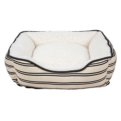 SportPet Cuddler Ivory and Black Pet Bed