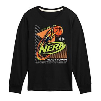 Boys 8-20 Nerf Unstoppable Basketball Long Sleeve Graphic Tee