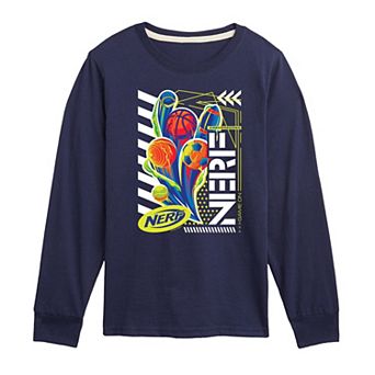 Boys 8-20 Nerf Sports Game On Long Sleeve Graphic Tee