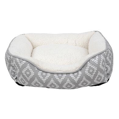 SportPet Cuddler Gray Geo Pet Bed