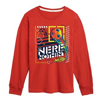 Boys 8-20 Nerf Or Nothin Soccer Long Sleeve Graphic Tee