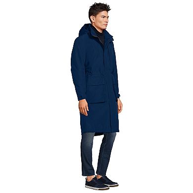 Big & Tall Lands' End Squall Waterproof Insulated Winter Stadium Coat