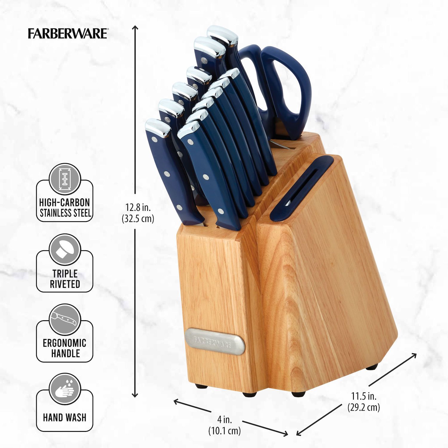 Farberware Edgekeeper Knife Block Set - Thumbnail 4