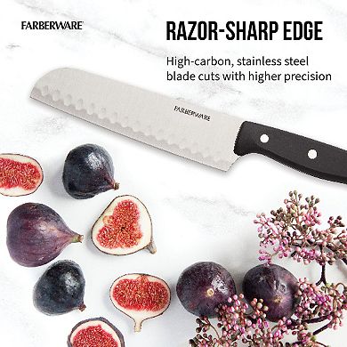 Farberware® Edgekeeper Triple Riveted 21-Piece Knife Block Set with Built in Sharpener