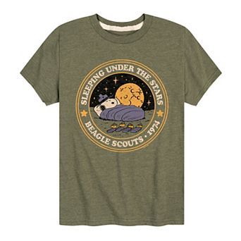 Boys 8-20 Peanuts Sleeping Under The Stars Graphic Tee