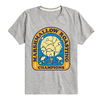 Boys 8-20 Peanuts Marshmallow Roasting Graphic Tee