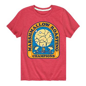 Boys 8-20 Peanuts Marshmallow Roasting Graphic Tee