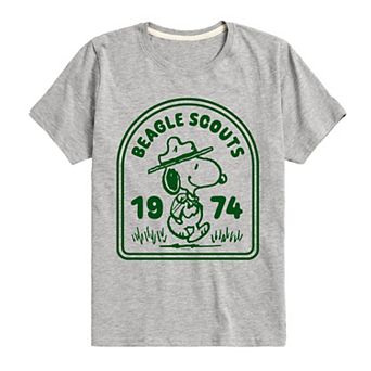 Boys 8-20 Peanuts Beagle Scouts Badge Graphic Tee