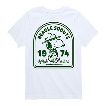 Boys 8-20 Peanuts Beagle Scouts Badge Graphic Tee