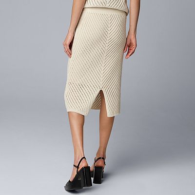 vera wang crochet dress MILLE Vega Crochet Dress in Black XS