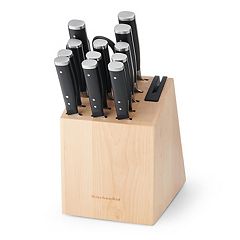 KitchenAid Gourmet 14-Piece Stainless Steel Kitchen Knife Block Set