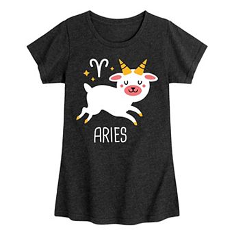 Girls Cute Aries Graphic Tee