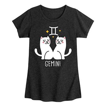 Girls Cute Gemini Graphic Tee