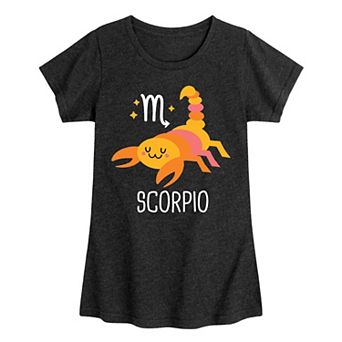 Girls Cute Scorpio Graphic Tee