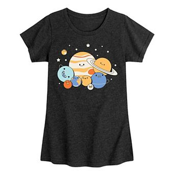 Girls Planets Graphic Tee