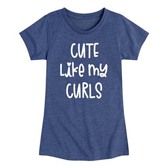 Girls 7-16 Cute Like My Curls Graphic Tee