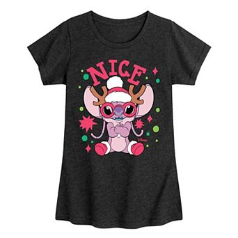 Disney's Lilo & Stitch Girls' Nice List Stitch Graphic Tee