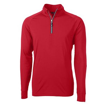 Cutter & Buck Adapt Eco Knit Stretch Recycled Mens Big and Tall Quarter Zip Pullover